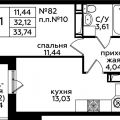 1-комнатная квартира, ДЕРЕВНЯ ВАТУТИНКИ 1-комнатная квартира, ДЕРЕВНЯ ВАТУТИНКИ