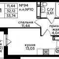 1-комнатная квартира, ДЕРЕВНЯ ВАТУТИНКИ 1-комнатная квартира, ДЕРЕВНЯ ВАТУТИНКИ