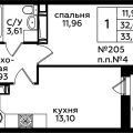 1-комнатная квартира, ДЕРЕВНЯ ВАТУТИНКИ 1-комнатная квартира, ДЕРЕВНЯ ВАТУТИНКИ