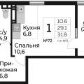1-комнатная квартира, ДЕРЕВНЯ СОСЕНКИ 1-комнатная квартира, ДЕРЕВНЯ СОСЕНКИ