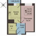 1-комнатная квартира, УЛ. СЧАСТЛИВАЯ, 8 1-комнатная квартира, УЛ. СЧАСТЛИВАЯ, 8
