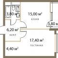 1-комнатная квартира, УЛ. СЕРГЕЯ МАКЕЕВА 1-комнатная квартира, УЛ. СЕРГЕЯ МАКЕЕВА