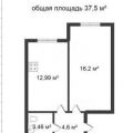 1-комнатная квартира,  ул. Ставропольская, 97 ст1