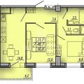 2-комнатная квартира, ПАРАДА ПОБЕДЫ, 9 2-комнатная квартира, ПАРАДА ПОБЕДЫ, 9