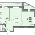 2-комнатная квартира, УЛ. ПАРКОВАЯ, 13 2-комнатная квартира, УЛ. ПАРКОВАЯ, 13