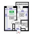 1-комнатная квартира, УЛ. ДОМБАЙСКАЯ, 12 1-комнатная квартира, УЛ. ДОМБАЙСКАЯ, 12