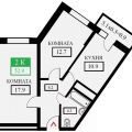 2-комнатная квартира, УЛ. ДОМБАЙСКАЯ, 12 2-комнатная квартира, УЛ. ДОМБАЙСКАЯ, 12