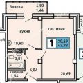 1-комнатная квартира, ПР-КТ. ПРОСПЕКТ МИРА 1-комнатная квартира, ПР-КТ. ПРОСПЕКТ МИРА