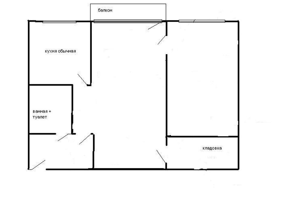 Схема квартиры 2 комнатной квартиры хрущевки
