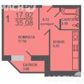 1-комнатная квартира, УЛ. АНДРЕЯ БУШУЕВА, 4/1 1-комнатная квартира, УЛ. АНДРЕЯ БУШУЕВА, 4/1