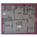 1-комнатная квартира, УЛ. ВИШНЕВАЯ, 21 К6 1-комнатная квартира, УЛ. ВИШНЕВАЯ, 21 К6