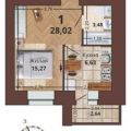 1-комнатная квартира, УЛ. СЕМЧИНСКАЯ, 11 К1 1-комнатная квартира, УЛ. СЕМЧИНСКАЯ, 11 К1
