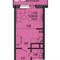 1-комнатная квартира, УЛ. ГАРАЖНАЯ, 50 1-комнатная квартира, УЛ. ГАРАЖНАЯ, 50