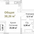 1-комнатная квартира, УЛ. ПРОТОЧНАЯ, 8 1-комнатная квартира, УЛ. ПРОТОЧНАЯ, 8