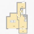 1-комнатная квартира, УЛ. ЗЕЛЕНАЯ, 3 1-комнатная квартира, УЛ. ЗЕЛЕНАЯ, 3
