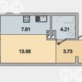 1-комнатная квартира, УЛ. ЯРОСЛАВСКОГО, 384 1-комнатная квартира, УЛ. ЯРОСЛАВСКОГО, 384