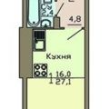 1-комнатная квартира, ПЕР. РАКЕТНЫЙ, 2 1-комнатная квартира, ПЕР. РАКЕТНЫЙ, 2