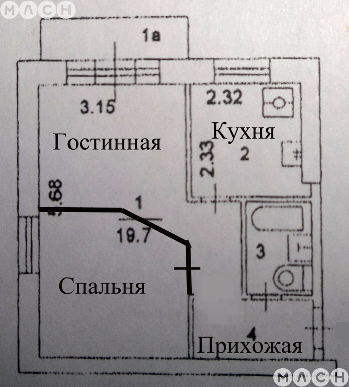 Перепланировка угловой однокомнатной квартиры фото 8