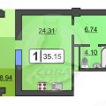 1-комнатная квартира, ПРОЕЗД. ГЕОЛОГОРАЗВЕДЧИКОВ, 44 1-комнатная квартира, ПРОЕЗД. ГЕОЛОГОРАЗВЕДЧИКОВ, 44