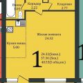 1-комнатная квартира, РАДУЖНЫЙ МИКРОРАЙОН, 17/3 1-комнатная квартира, РАДУЖНЫЙ МИКРОРАЙОН, 17/3