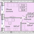 1-комнатная квартира, УЛ. ВОЙСКОВАЯ, 5 1-комнатная квартира, УЛ. ВОЙСКОВАЯ, 5