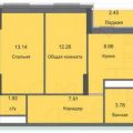 2-комнатная квартира, ОБНИНСК, ЖК ЦИОЛКОВСКИЙ, 1 2-комнатная квартира, ОБНИНСК, ЖК ЦИОЛКОВСКИЙ, 1