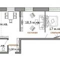2-комнатная квартира, ЖК ЮЖНЫЙ ПАРК, 5 2-комнатная квартира, ЖК ЮЖНЫЙ ПАРК, 5