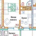 1-комнатная квартира, ВИЛЬСКОГО, 2 1-комнатная квартира, ВИЛЬСКОГО, 2