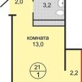 1-комнатная квартира, УЛ. ДОРОЖНАЯ 5-Я, 68 1-комнатная квартира, УЛ. ДОРОЖНАЯ 5-Я, 68