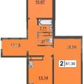 2-комнатная квартира, УЛ. АЛЕКСАНДРА ПРОТОЗАНОВА, 16 2-комнатная квартира, УЛ. АЛЕКСАНДРА ПРОТОЗАНОВА, 16