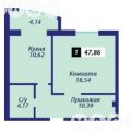 1-комнатная квартира, УЛ. КИЕВСКАЯ, 41 1-комнатная квартира, УЛ. КИЕВСКАЯ, 41