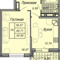 1-комнатная квартира, УЛ. СТАХАНОВСКАЯ, 1 1-комнатная квартира, УЛ. СТАХАНОВСКАЯ, 1