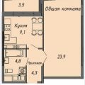 1-комнатная квартира, ПР-КТ. ЛЕНИНСКИЙ, 4 1-комнатная квартира, ПР-КТ. ЛЕНИНСКИЙ, 4