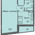 1-комнатная квартира, ПР-КТ. ЛЕНИНСКИЙ, 4 1-комнатная квартира, ПР-КТ. ЛЕНИНСКИЙ, 4
