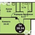 1-комнатная квартира, УЛ. КАЛИНИНА, 41 1-комнатная квартира, УЛ. КАЛИНИНА, 41