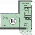 1-комнатная квартира, УЛ. КРУГОВАЯ, 4 1-комнатная квартира, УЛ. КРУГОВАЯ, 4