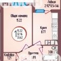1-комнатная квартира, УЛ. ДУШИСТАЯ, 30 1-комнатная квартира, УЛ. ДУШИСТАЯ, 30