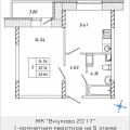 1-комнатная квартира, МОСКВА, ОМСКАЯ, 18 1-комнатная квартира, МОСКВА, ОМСКАЯ, 18