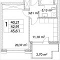 1-комнатная квартира, МОСКВА, ЛАЗОРЕВЫЙ ПР., 3 КОРП7 1-комнатная квартира, МОСКВА, ЛАЗОРЕВЫЙ ПР., 3 КОРП7