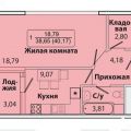 1-комнатная квартира, УЛ. КАЗБЕКСКАЯ, 21 1-комнатная квартира, УЛ. КАЗБЕКСКАЯ, 21