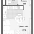 1-комнатная квартира, МОСКВА, 1-Я ЯМСКАЯ, 2 1-комнатная квартира, МОСКВА, 1-Я ЯМСКАЯ, 2