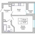 1-комнатная квартира, ОРДЖОНИКИДЗЕ 1-комнатная квартира, ОРДЖОНИКИДЗЕ