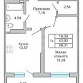 1-комнатная квартира, ЧКАЛОВА Д. 231 1-комнатная квартира, ЧКАЛОВА Д. 231