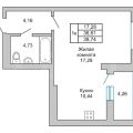 1-комнатная квартира, ЧКАЛОВА Д. 231 1-комнатная квартира, ЧКАЛОВА Д. 231