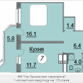 1-комнатная квартира, ПР-КТ. ЛЕНИНСКИЙ, 18 1-комнатная квартира, ПР-КТ. ЛЕНИНСКИЙ, 18