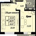 1-комнатная квартира, КРАСНОДАР, ДАЛЬНЯЯ Д. 4 1-комнатная квартира, КРАСНОДАР, ДАЛЬНЯЯ Д. 4