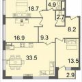 4-комнатная квартира, МОСКВА, СЕРЕБРЯКОВА, 11-13 КО 4-комнатная квартира, МОСКВА, СЕРЕБРЯКОВА, 11-13 КО