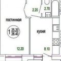 1-комнатная квартира, СОСНОВАЯ 1-комнатная квартира, СОСНОВАЯ