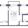 2-комнатная квартира, 40 ЛЕТ ОКТЯБРЯ, 25 2-комнатная квартира, 40 ЛЕТ ОКТЯБРЯ, 25