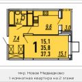 1-комнатная квартира, МЫТИЩИ, МИКРОРАЙОН 17А, 22А 1-комнатная квартира, МЫТИЩИ, МИКРОРАЙОН 17А, 22А